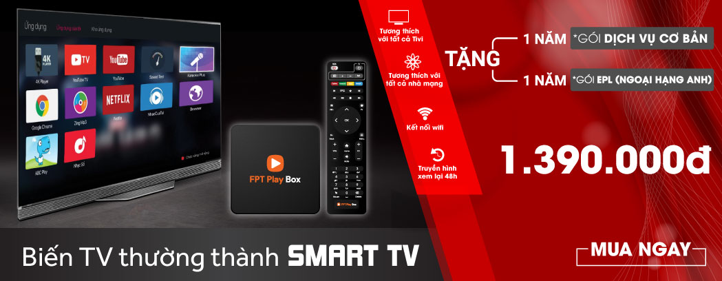 Khuyến mãi FPT Play Box 2018 Kingtek